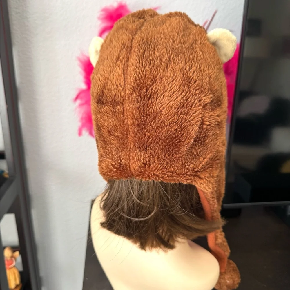 Brown Monkey Plush Hat for Kids